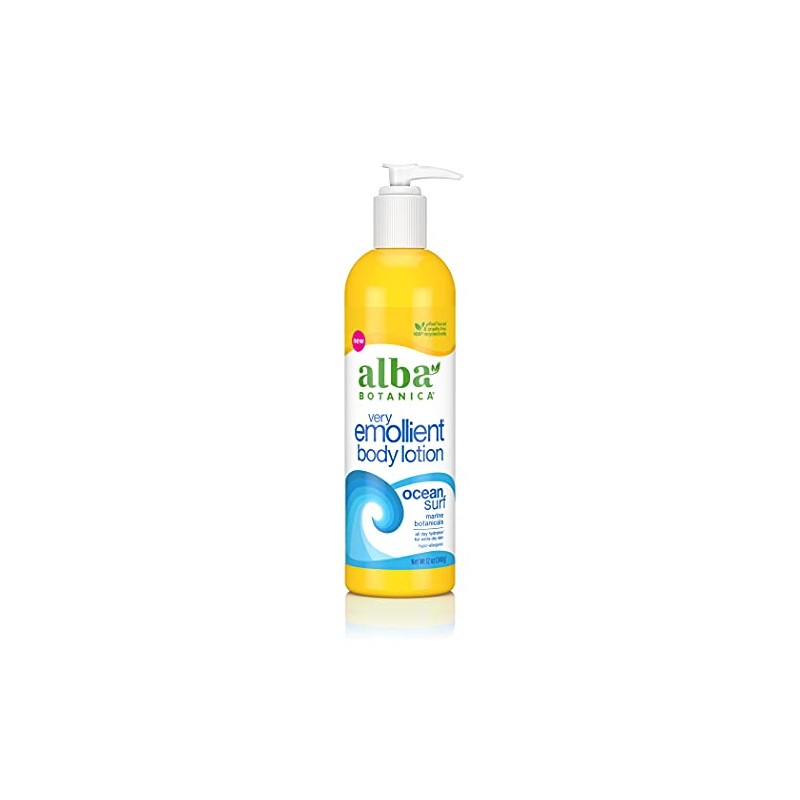 Alba Botanica Very Emollient Body Lotion, Ocean Surf, 12 Oz