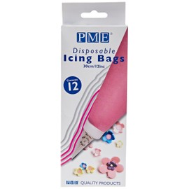 PME Disposable Icing Bags, 30 cm (12-Inch), Pack of 12