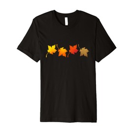 Fall Leaves and October Autumn Premium T-Shirt