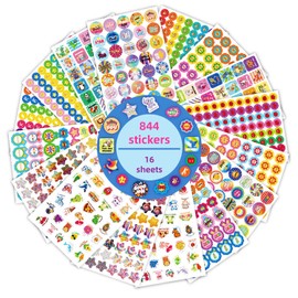 OSYLICT Reward Stickers for Kids,844pcs Incentive Motivational Sticker,Cartoon Animals Star Praise Positive Encouragement Stickers for Home School Classroom Elementary Gifts