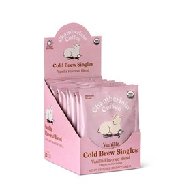 Chamberlain Coffee Fluffy Lamb Vanilla Cold Brew Singles with Notes of Vanilla & Roasted Nuts - 10 Single Serve Cold Brew Sachets