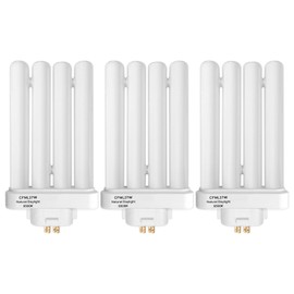 Celiwace CFML27VLX Replacement Bulb for Verilux CFML27VLX 27 Watt Fluorescent Bulb, Natural Daylight,4-Pin GX10Q-4 Base, 6500K Daylight, 3 Pack