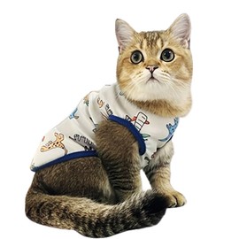 Dog Clothes Puppy Cute Dinosaur Shirt Pet Cotton Shirt Dog Vest Cat Clothes Dogs Boy Girl T Shirts for Small Dog Cat Teacup Chihuahua Yorkie (Dino Vest, Large)