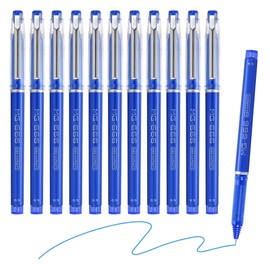 M&G Gel Pen Medium Point 0.5mm, 12 Pack Quick Dry Smooth Blue Gel Ink Rollerball Pen for Home Office Writing Note Taking Journaling Business, Style 1