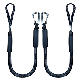 4 Feet Bungee Dock Line Mooring Rope with Stainless Steel Clips