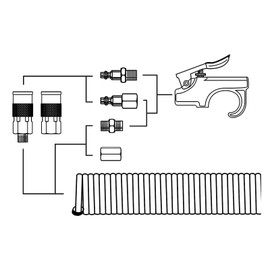 Air Coupler Plug Kit, 3/8in NPT Quick Connect Fittings for Air Compressor Accessories