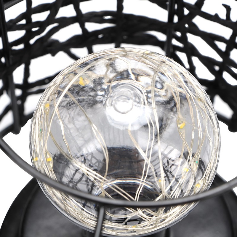 Iron Cage LED Night Light Bulb Lamp for Bedroom Lighting