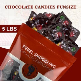Fun Size Milk Chocolate Candy Pieces Bulk 5lb Bag of Individual Packs by Rebel Smuggling Galactic Emporium