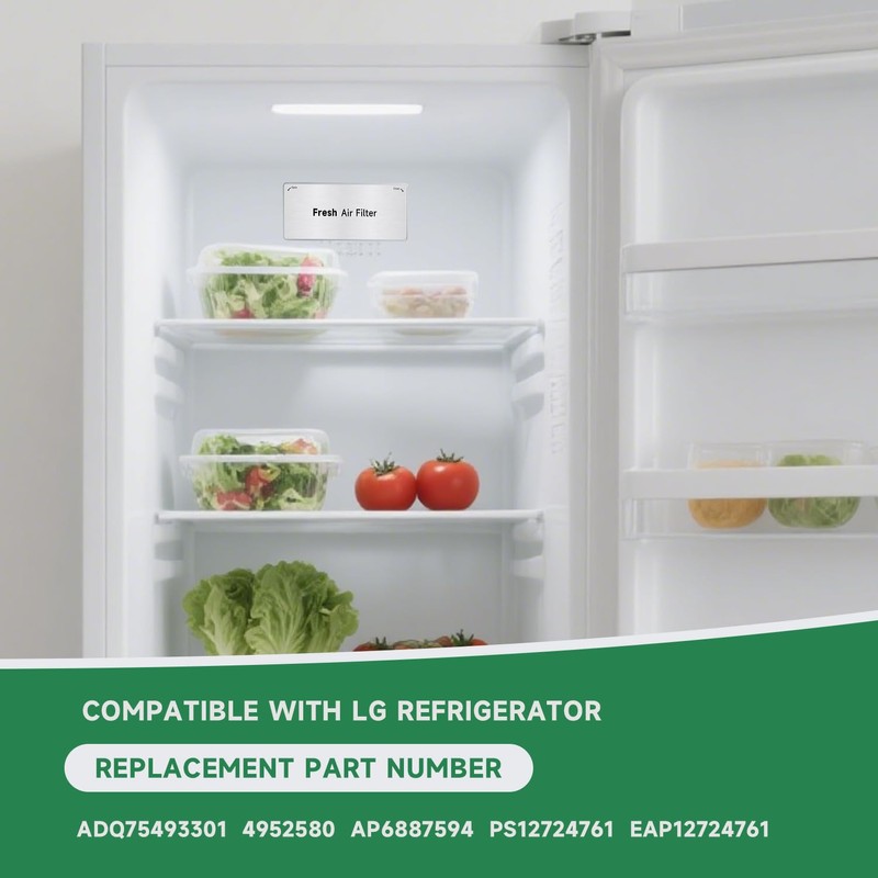 LEYURISE Refrigerator Filter Cover Fresh Air Filter Assembly Compatible with