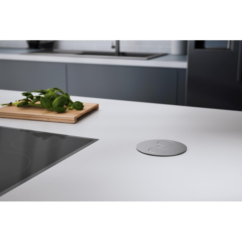 Bachmann Twist 2S Built-In Socket, Stainless Steel Look