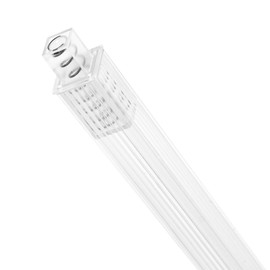 Earthtec 24 Inch Clear Replacement Bathroom Towel Bar Rod Spring Loaded End Sturdy Plastic Wall Mount and for Kitchen Towel Storage Replacement Towel Bar for Ceramic Holder