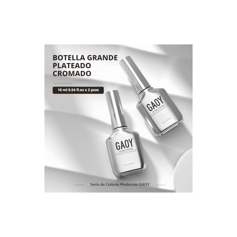 GAOY- Esmalte de uñas en gel rosa claro transparente, 16
