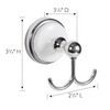 Design House Savannah Bathroom Accessories - Polished Chrome and White