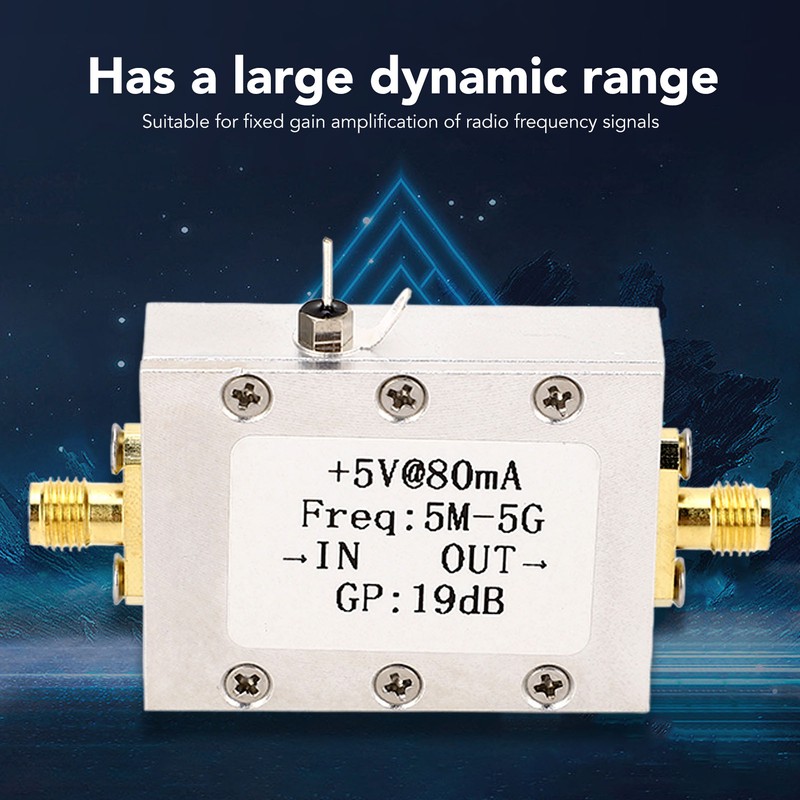 Signal Amplifier Module Broadband High Linearity 19dB 5M‑5G RF Signal