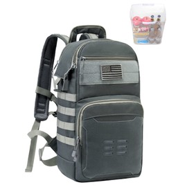 DBTAC Tactical Lunch Backpack, Large Lunch Cooler for Men Women | Backpack Coolers insulated for Work Picnic Travel (Arsenic Gray, 24-Cans)