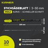 KIRNER Jigsaw Blades Wood Pack of 10 [Up to 5x