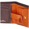 Hanatra M07-Black Italian Leather Bi-fold Wallet, Light and Small Wallet,