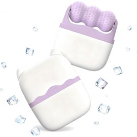 Rodillo de Hielo 2 en 1, Rodillo Para el Cuidado de la Piel Facial, Se Adapta Completamente a la Curva Facial, Puede Aliviar la Hinchazón, Prevenir Las Arrugas, Deja la Piel Suave y Elástica Rodillo de Hielo 2 en 1, Puede Aliviar la Hinchazón, Dolor de Mi