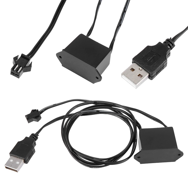 X AUTOHAUX 4 Meter/13ft Interior USB Neon EL Wire String