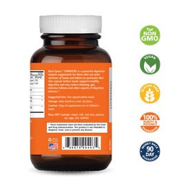 Real-Zymes™ OMNIVORE Digestive Enzymes Supplement with Probiotics for Better Digestion - Natural Support for Relief of Bloating, Gas, Belching, Diarrhea, Constipation, IBS, etc. - 90 Caps