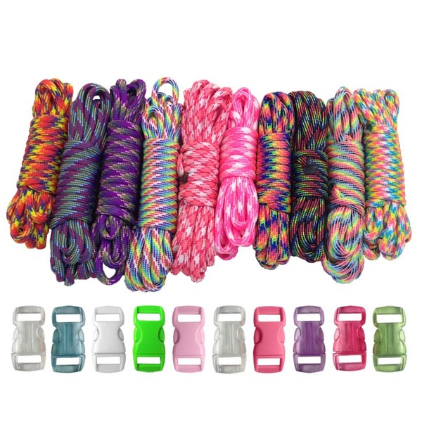 PARACORD PLANET 550lb Type III Paracord Combo Crafting Kits with