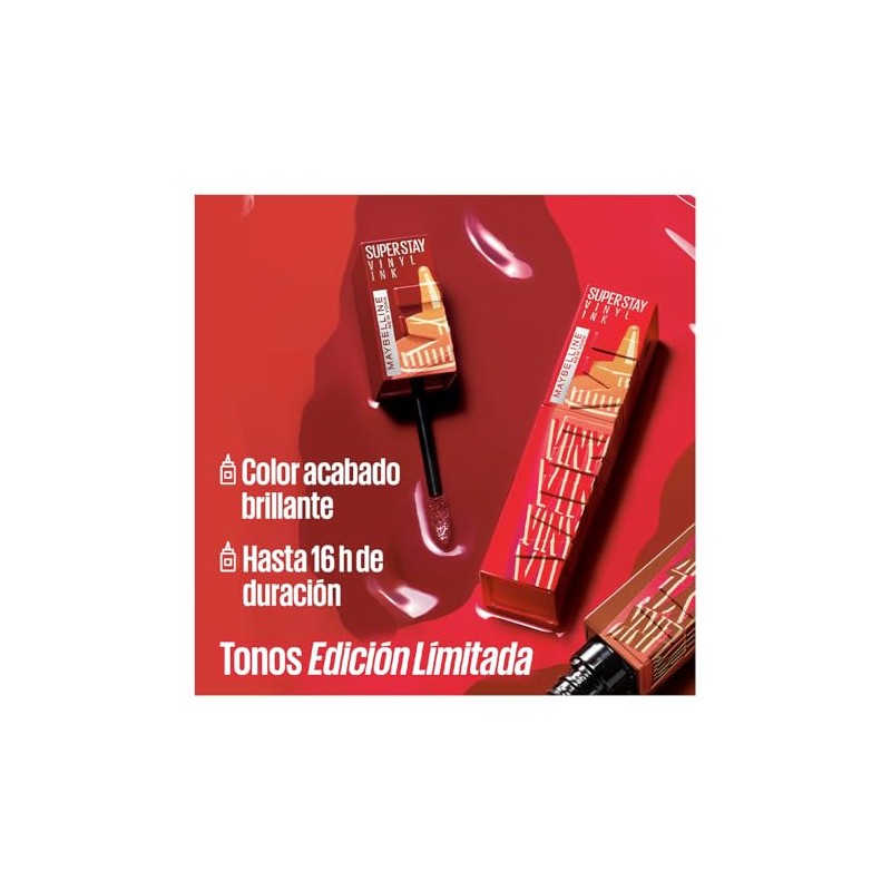 Maybelline labial líquido brillante de larga duración Superstay Vinyl Ink
