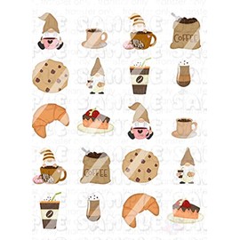 Coffee Lover Coffee Gnome Coffee Break Nail Art Decals