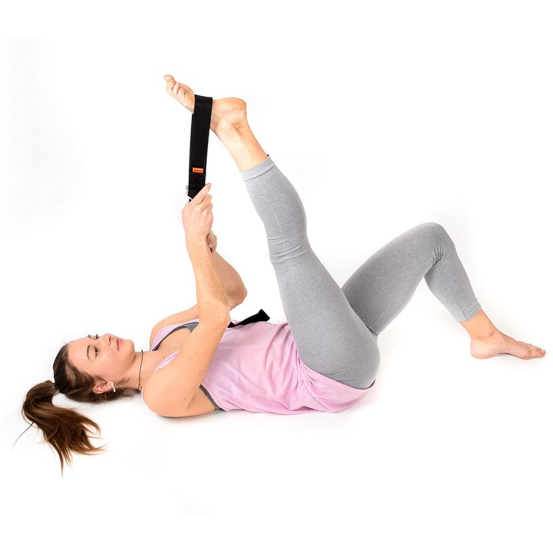 OLIVER Yoga Strap 190 cm Black Cotton Yoga Accessories