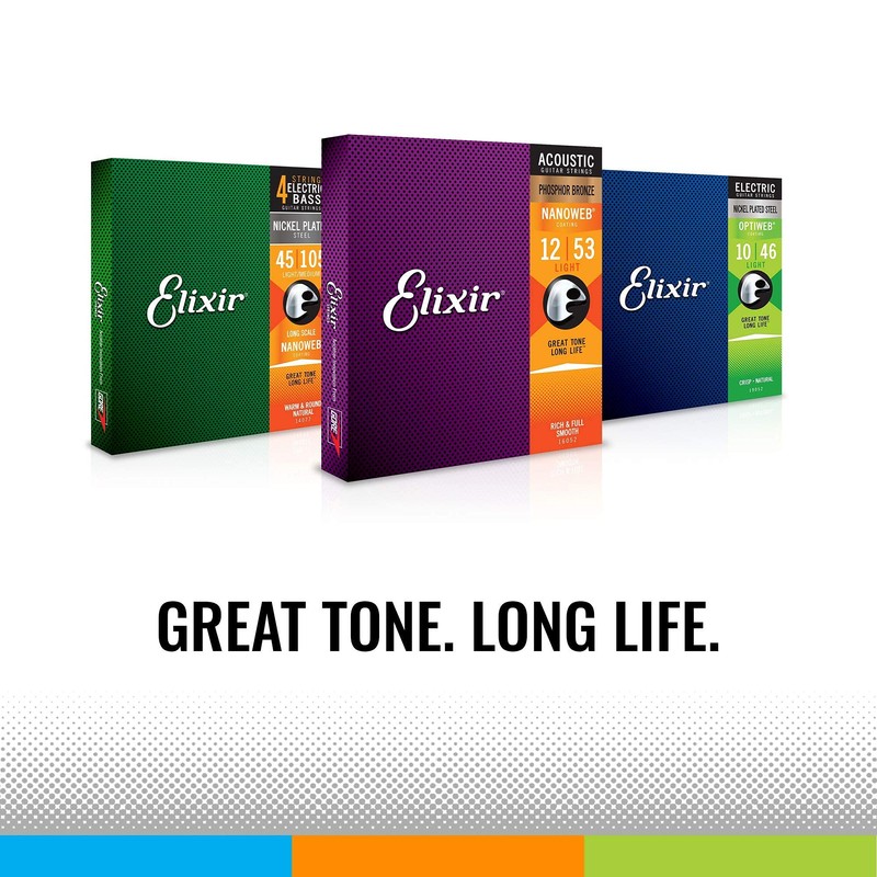 Strings Phosphor Bronze Acoustic Guitar Strings w NANOWEB Coating (11-52)