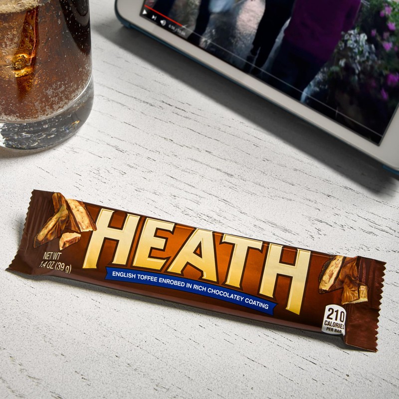 HEATH Chocolatey English Toffee Candy Bars, 1.4 oz (18 Count)
