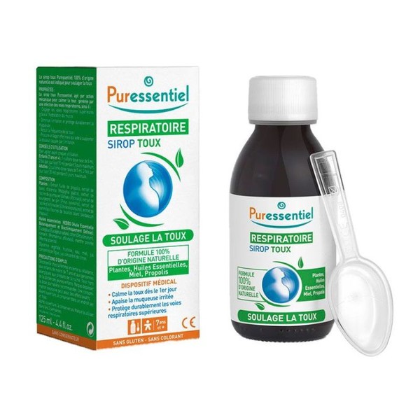 Puressentiel Sirop respiratoire toux 125 ml Aromathérapie