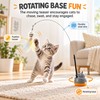 Rotating Base Cat Teaser Wand for Indoor Play – Long