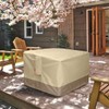 SheeChung Gas Fire Pit Cover Square - 600D Heavy Duty