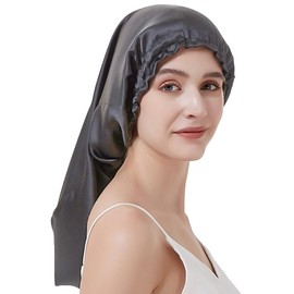 Moxiep Nightcap for Long Hair, Tubular Hair Cap, For Sleeping [Protects Hair from Dryness, 6A Class, Beautiful, Prevents Sleeping Hair, Moisturizing, Shiny] Sleeping Cap, Hair Care, Rubber Type,