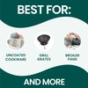 Scotch-Brite Stainless Steel Scrubbers, Scouring Pads for Cleaning Tough Baked-On