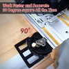 Adjustable Guide Rail Square with Angle Stop -60° to 60°,