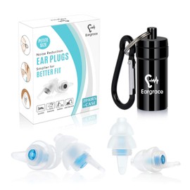 Earplugs for Sleeping, Eargrace 2 Pairs Soft Noise Reduction Earplugs for Small Ear Canals, Hearing Protection Earplugs for Sleeping, Snoring, Travel, Concerts, Loud Events