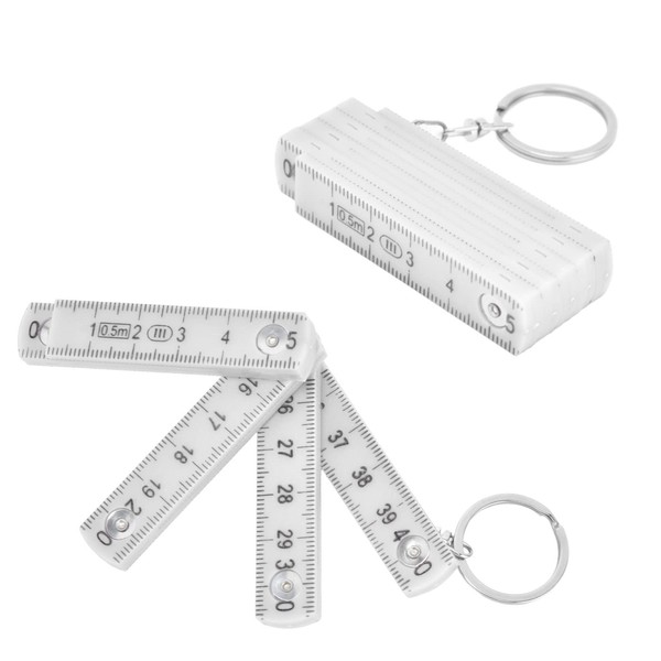 2Pcs ABS Folding Ruler, Unfolded Size Approx 50cm / 19.7In,