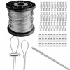 2mm Wire Rope Set 50m, 304 Stainless Steel Heavy Duty