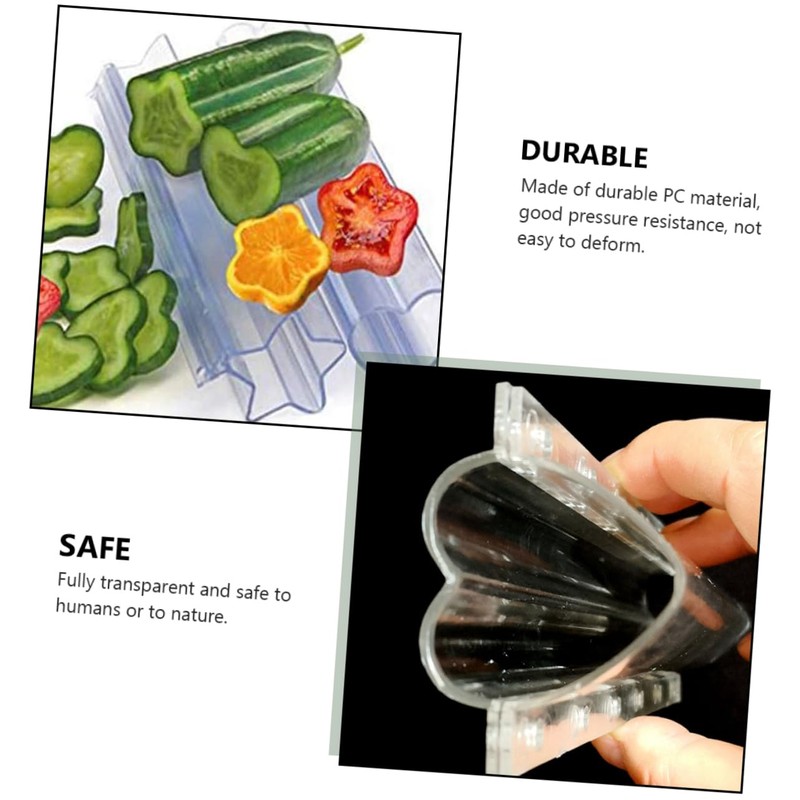 Abaodam 2Pcs Heart Shaped Vegetable Growing Molds for Cucumber Melon