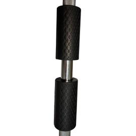 qibylift Pull Up Bar Thick Bar Adapter, Weight Grip Bar Fit for Standard Barbell - Dumbbell Handle Grips, Silicone Rubber Barbell Grips for Weight Lifting Cable Attachments & Fitness Training