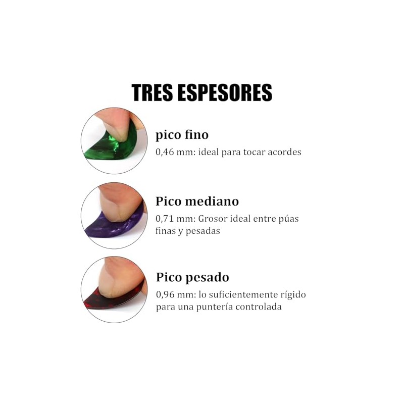 60pcs Púas para Guitarra, Accesorios para Guitarra, con Cejilla y