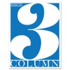 BookFactory 3 Column Ledger Sheets/Account Loose Paper/Accounting Paper (Three Columns