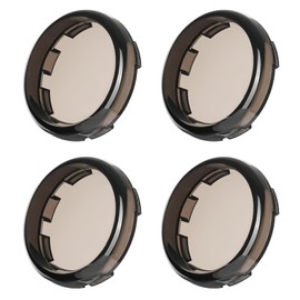 ANONEMOTO 2Pvs Smoke 2in Bullet Turn Signal Lens Covers, Scratch Resistant Lenses Fit For Harley Touring Street Glide Road Glide Road King Electra Glide Softail Dyna Sportster Iron 883 1200