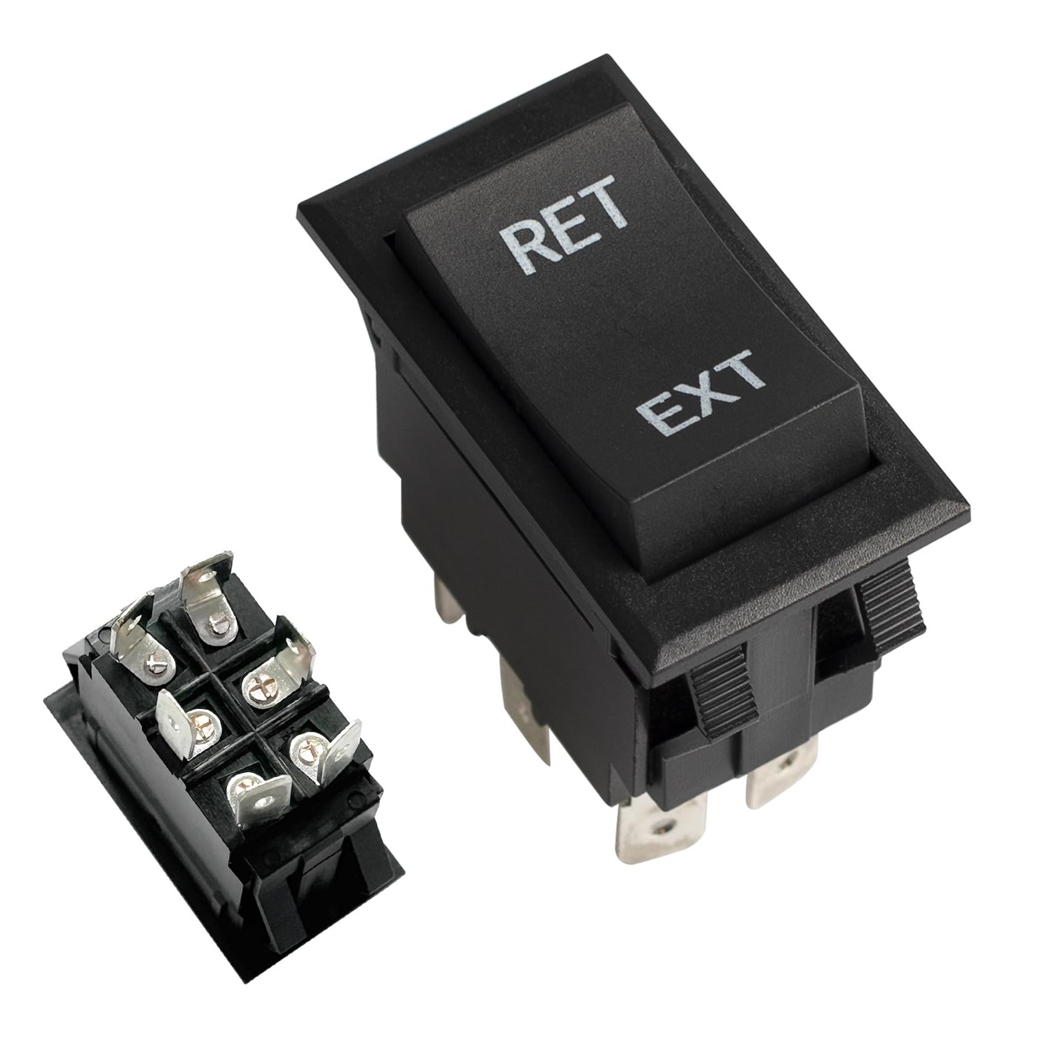 30 Amp DPDT Momentary On-Off-Momentary On Rocker Switch Replacement for ...