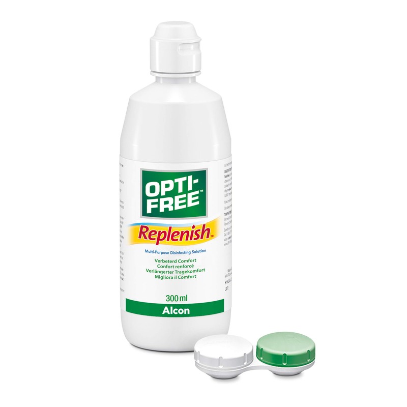Opti-Free Replenish contact lens care solution, single bottle, 1 x