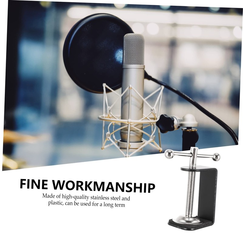 Outanaya 2Pcs C Clamp Table Mounting Clips Durable Retaining Clips