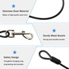 Enbluy Chew Proof Dog Leash - Metal Cable Lead No