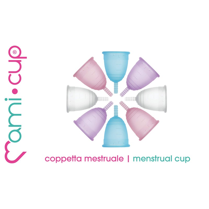 Kit Menstruationstasse MamiCup® M+L (Lila) - Weiches, flexibles, wiederverwendbares medizinisches