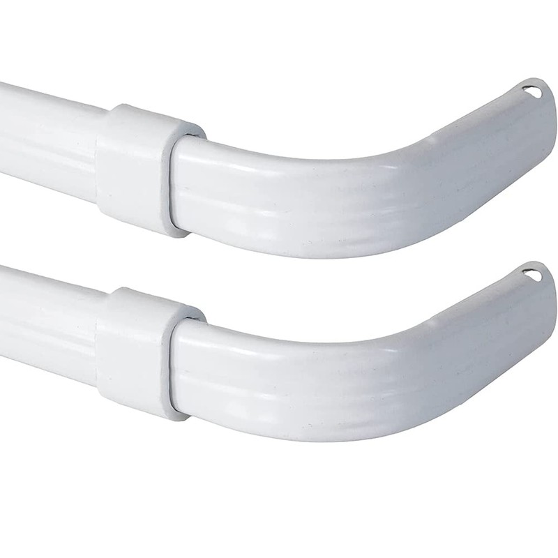 Blu-Pier Tech Heavy Duty Single Rod Standard White 28"-48" Adjustable
